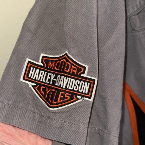 Vintage Harley Davidson Screaming Eagle Flame Mechanics Shirt Men’s Medium - Picture 4 of 8